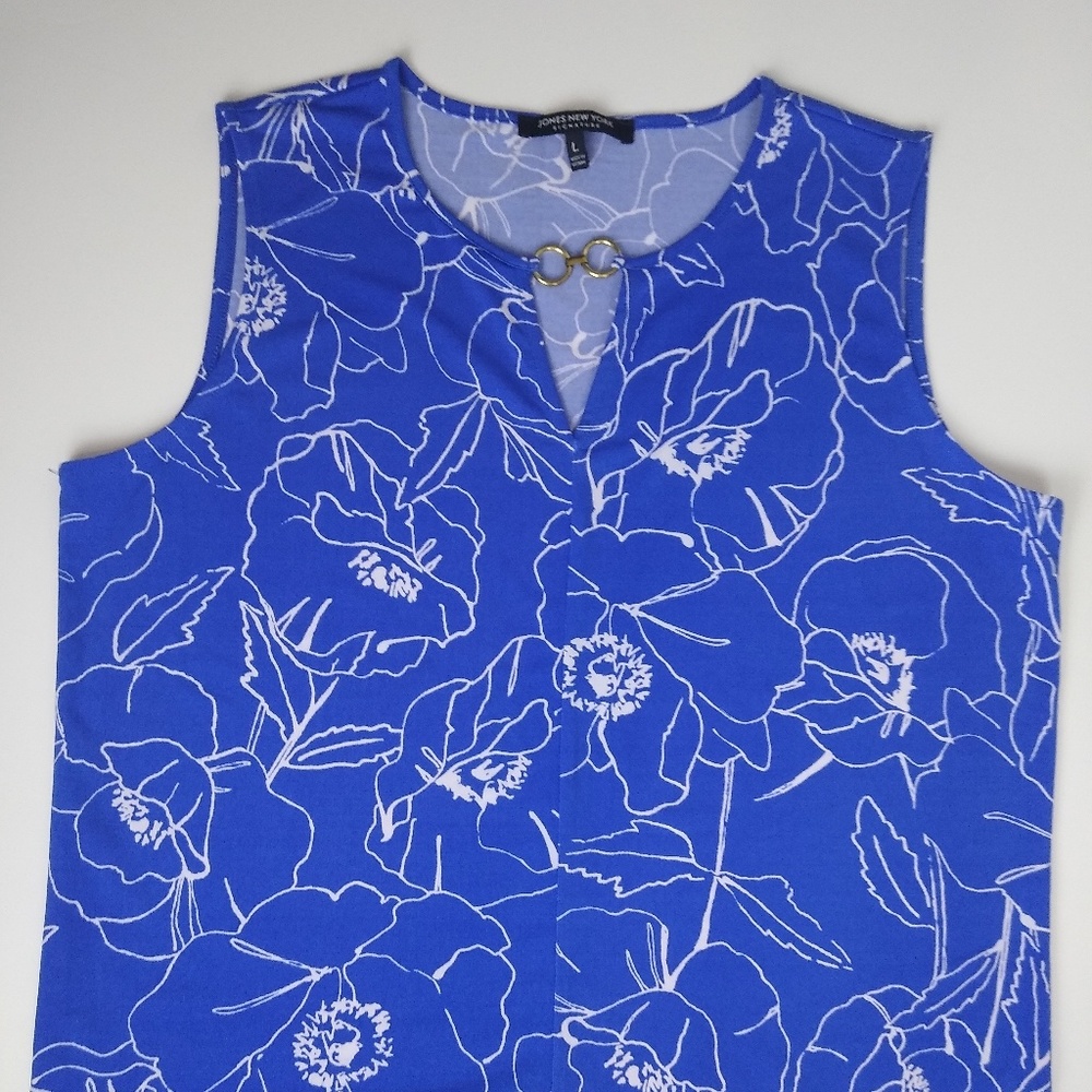 Jones New York Signature  Tank flower print